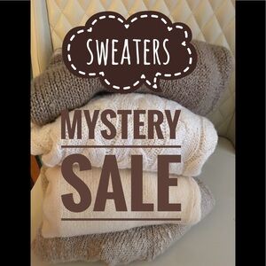 Mystery sweaters sizes (l, XL)   5 Sweater bundle!